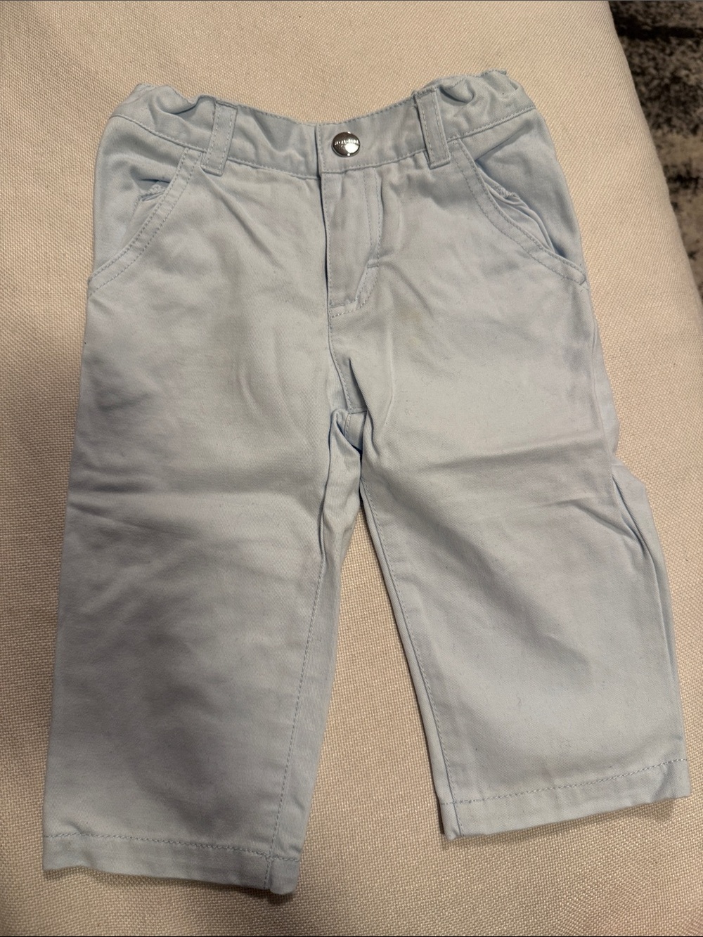 Jacadi Pale Blue Pull-On Chinos for Kids
